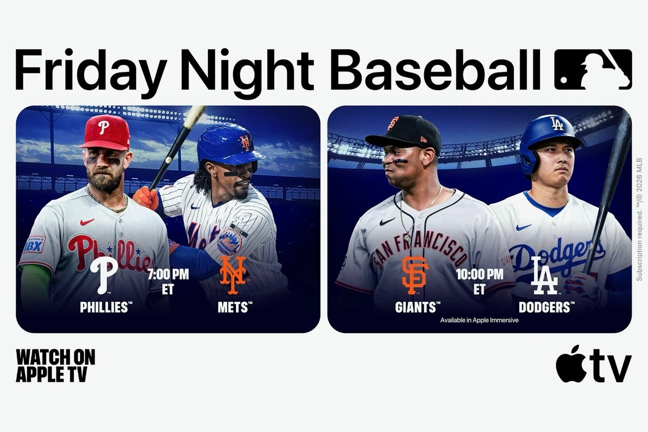 Apple TV Friday Night Baseball promo for Giants at Dodgers