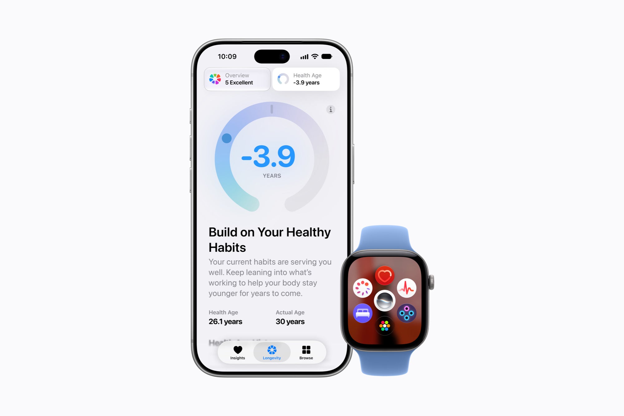 Redesigned Apple Health app showing Health Age on iPhone 18 Pro