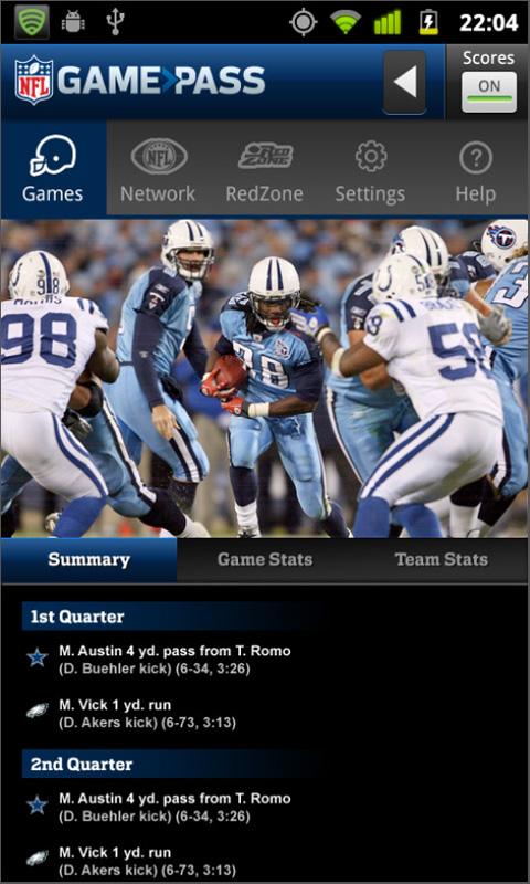 can login to nfl game pass on iphone