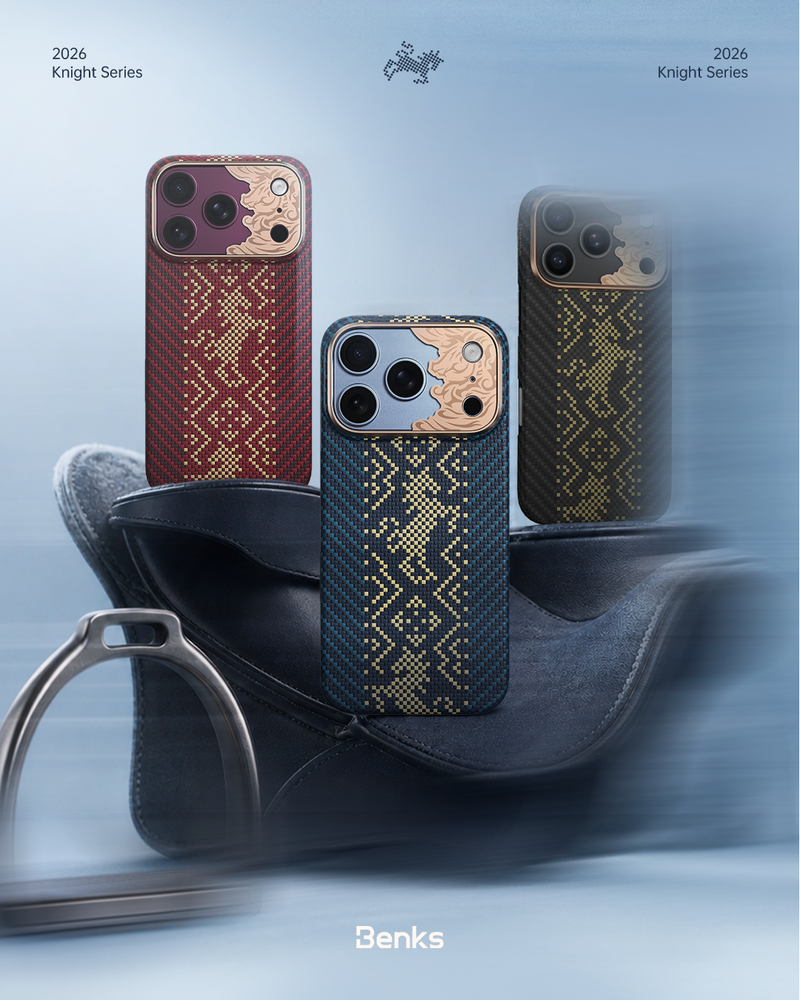 Benks Knight Air Black, Red, and Blue cases for the iPhone 18 Pro Max/Pro.