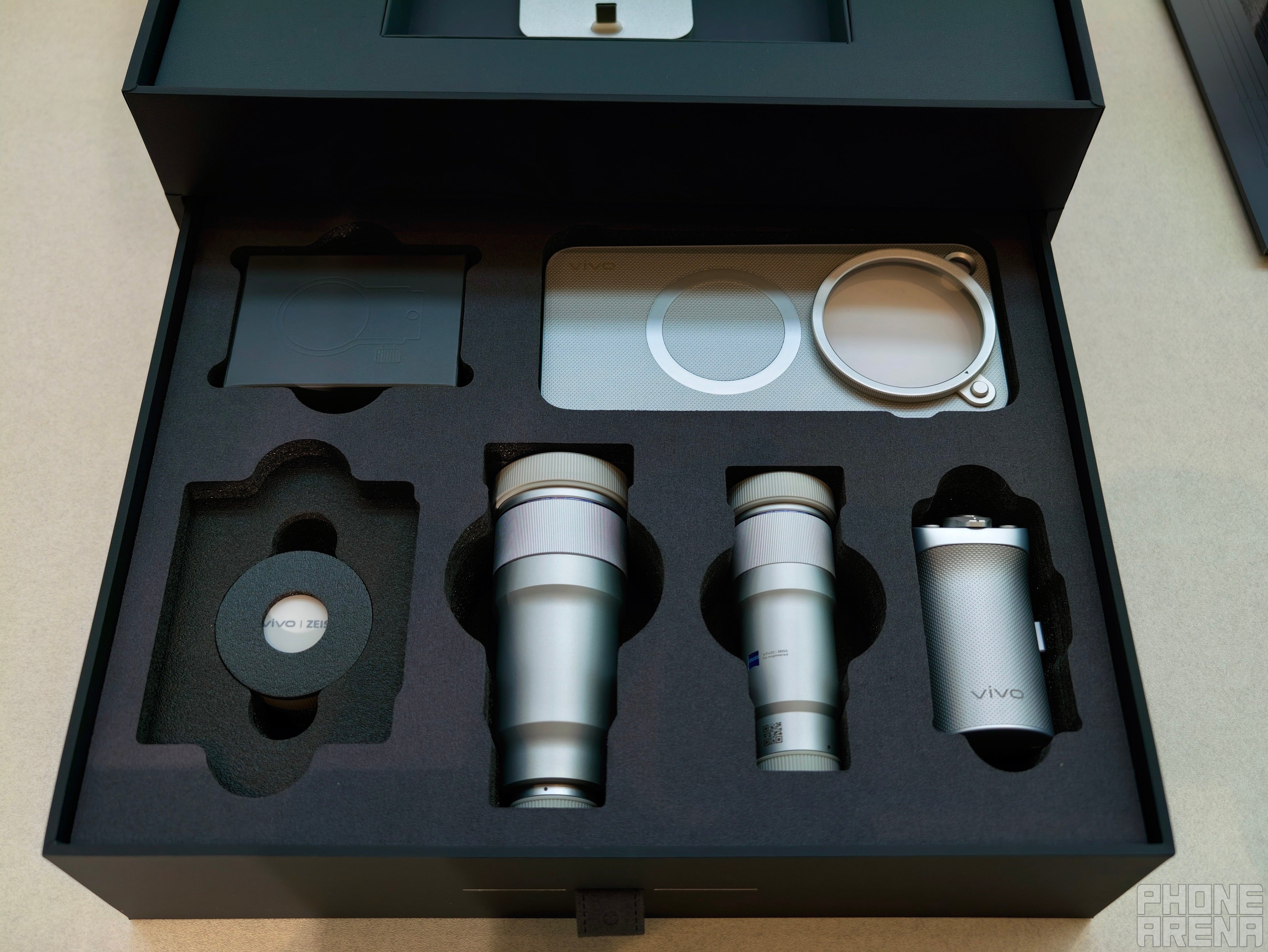 The photography kit is overkill | Image by PhoneArena - Vivo’s got a chokehold on cameras: Vivo X500 Pro Max hands-on