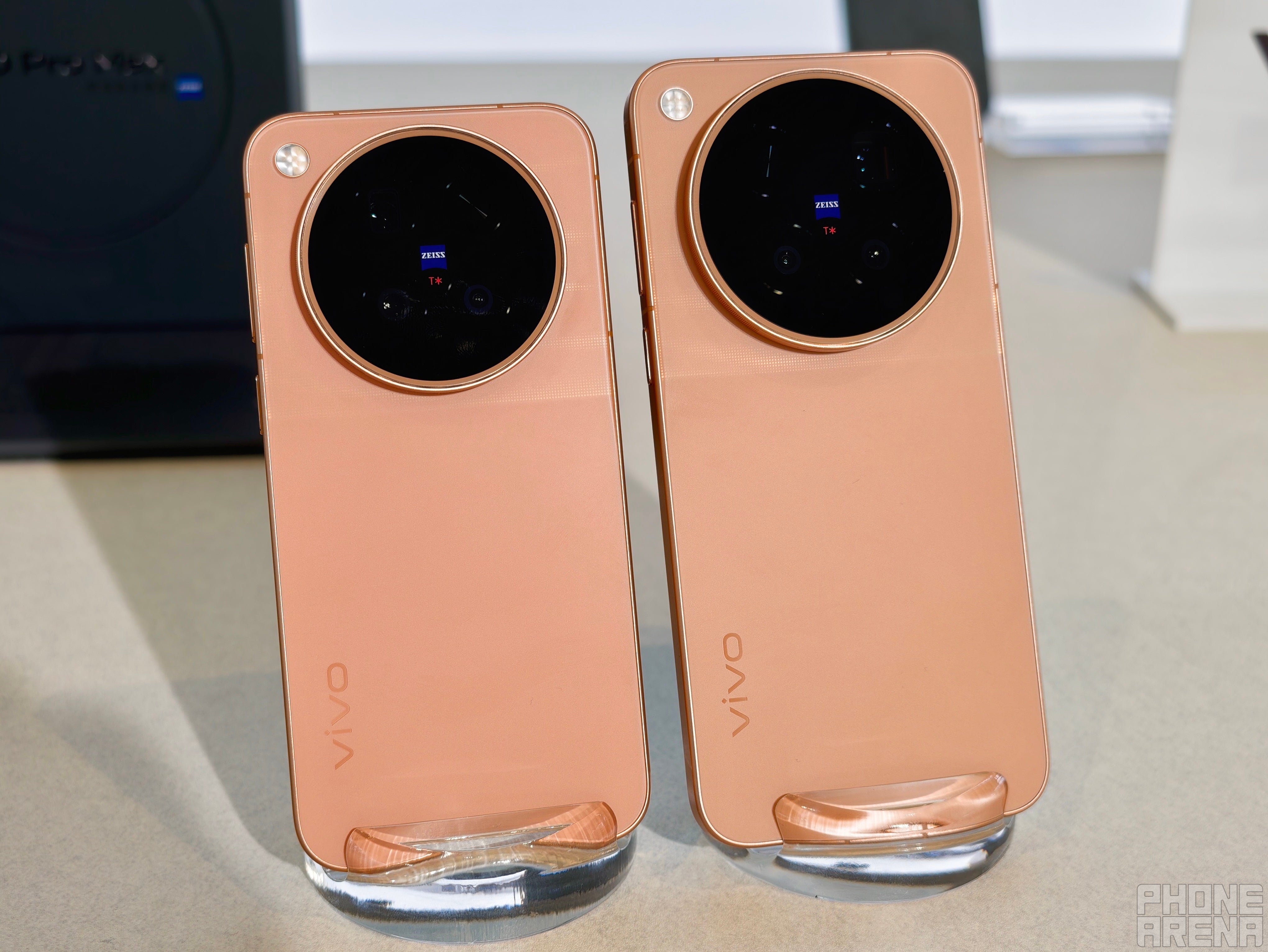 Vivo X500 Pro next to X500 Pro Max | Image by PhoneArena - Vivo’s got a chokehold on cameras: Vivo X500 Pro Max hands-on