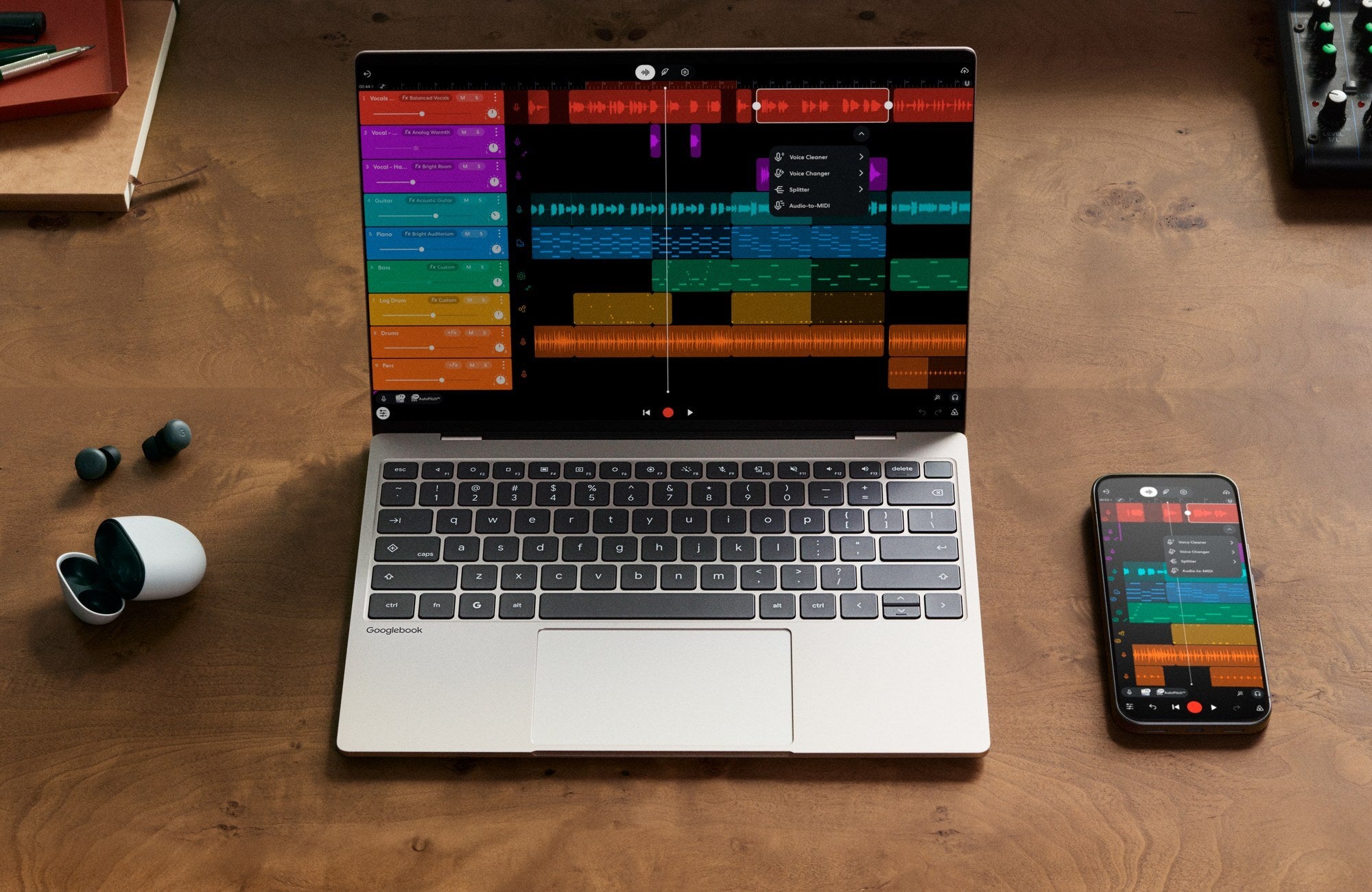 Continue On picks up a task from your phone directly in the Googlebook taskbar. | Image by Google - Googlebook is finally here, the laptop your Pixel or Android phone has been waiting for