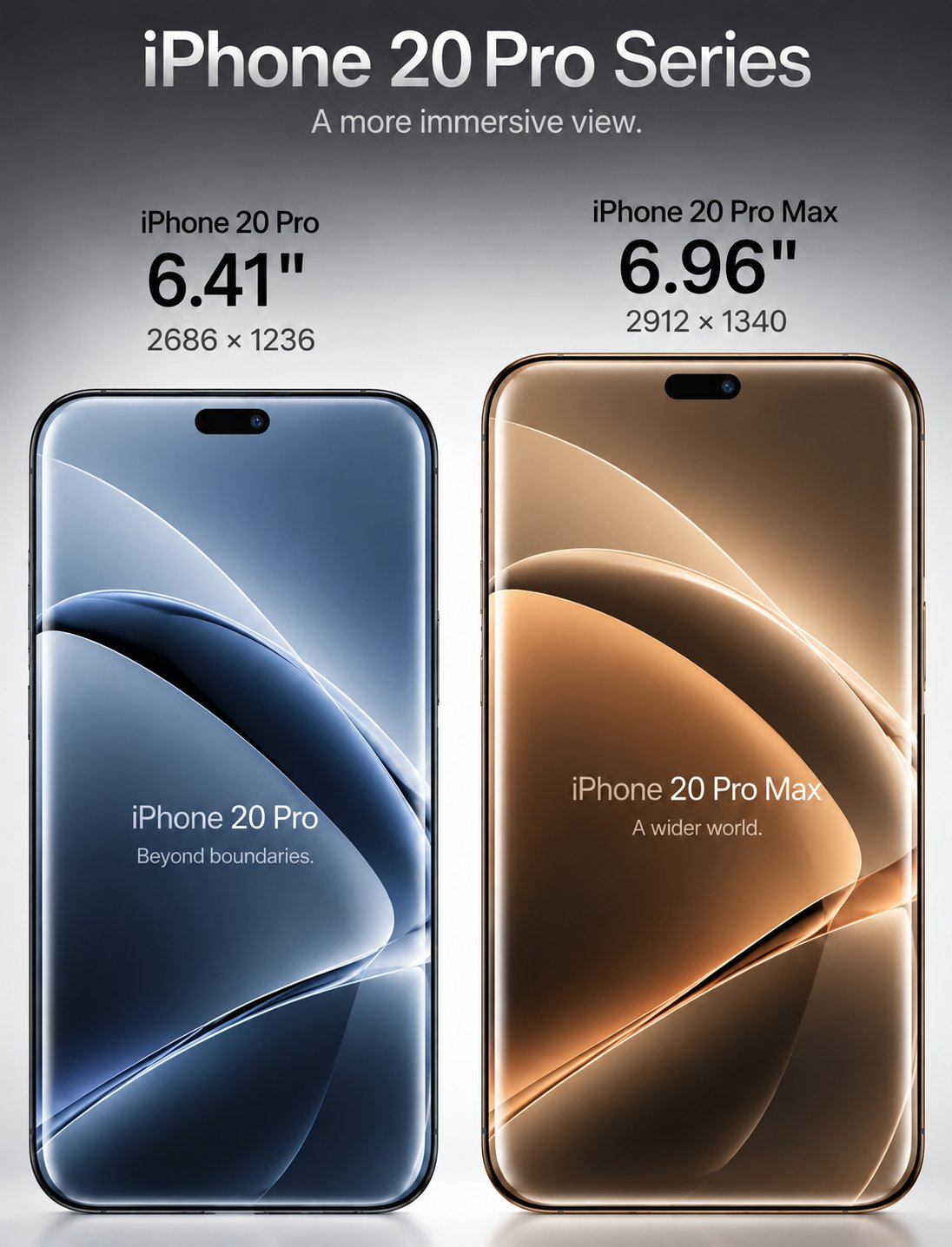 iPhone 20 Pro and iPhone 20 Pro Max display specs leak