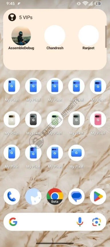 My Pixel new icons on Pixel 9.