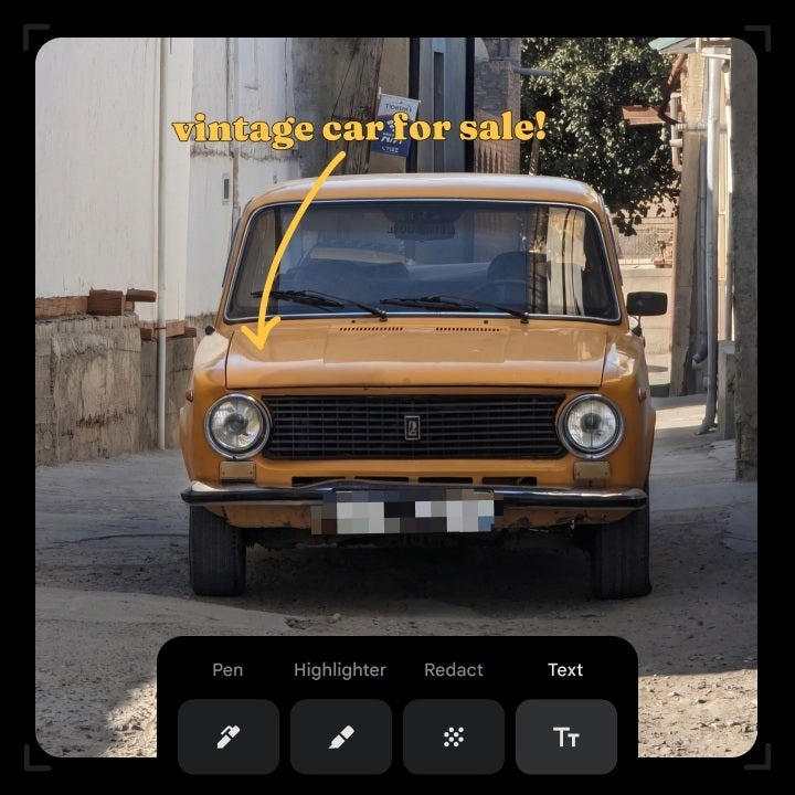 The Markup feature in the Google Photos app. | Image by Google - Google adds cool new features to the Photos app