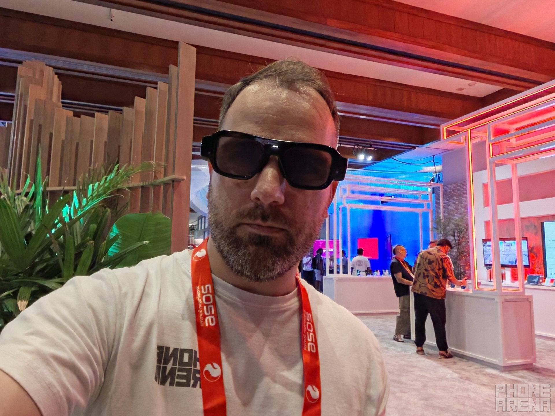The Specs go dark if go outside in the sun, or if you manually enable the option. | Image by PhoneArena - I tried the $2,200 Snap Specs and AR glasses are exciting again