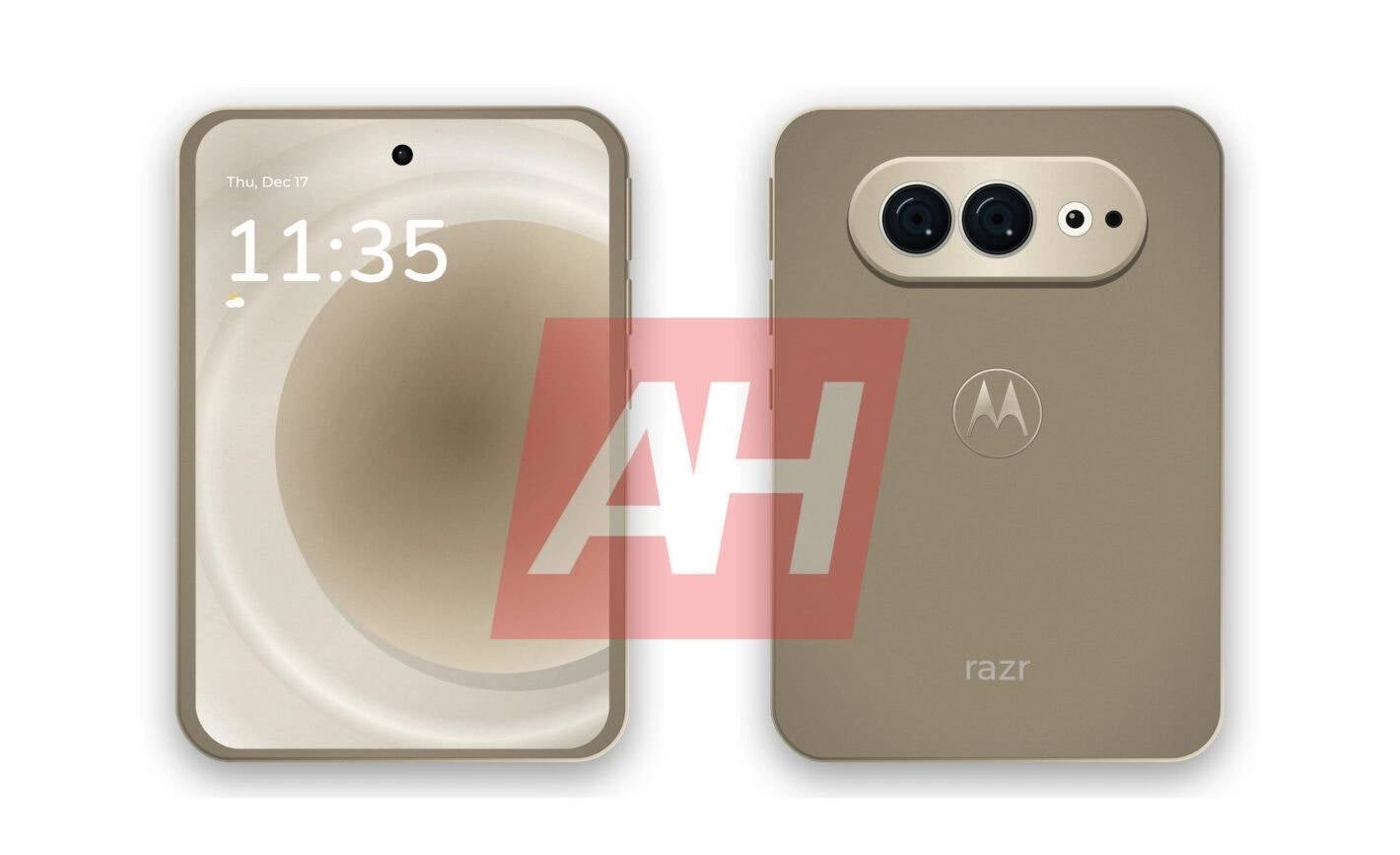 The Motorola razr flex | Image by Android Headlines - Motorola razr flex looks like what iPhone Duo and Galaxy Z Fold wished they were