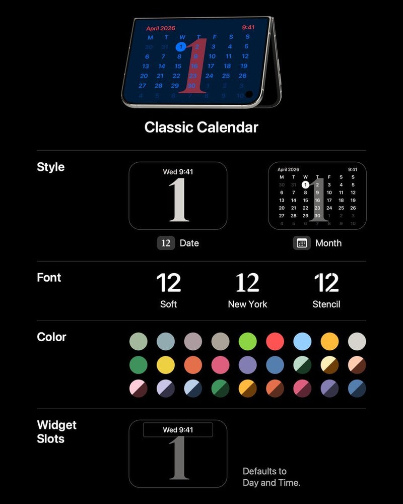 The customizations of the new StandBy modes.