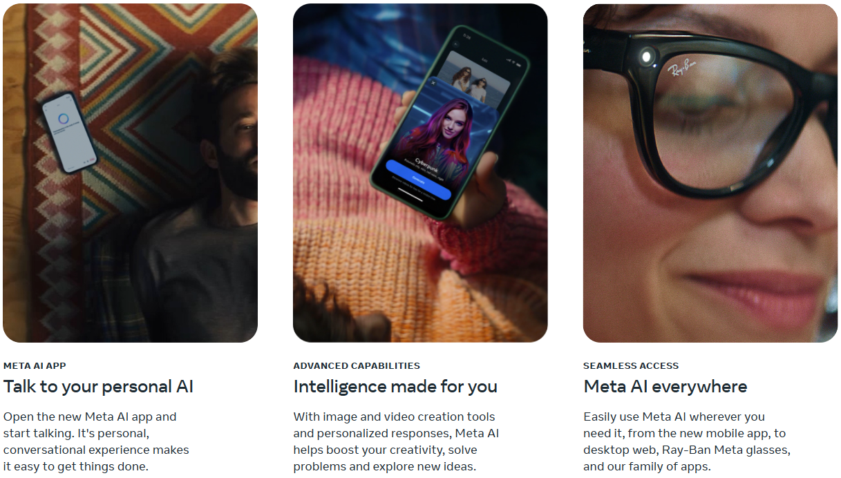 Meta wants AI everywhere. | Image by Meta - This Meta AI agent can apparently read your iMessages without your permission