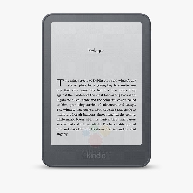 Leaked 12th-gen Amazon Kindle marketing renders in four colors