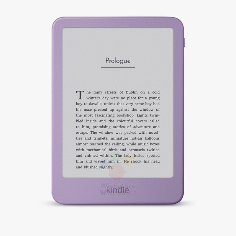 Leaked 12th-gen Amazon Kindle marketing renders in four colors