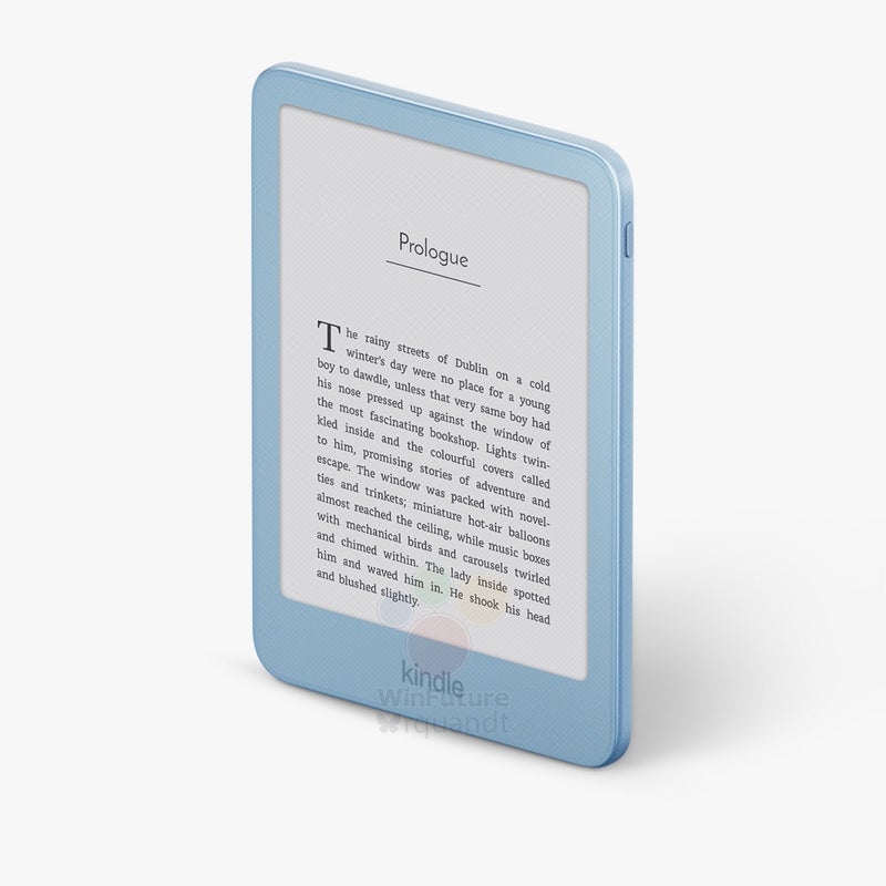 Leaked 12th-gen Amazon Kindle marketing renders in four colors