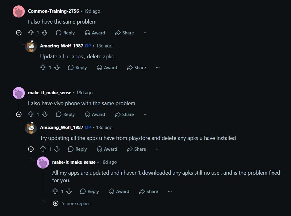 At least two other Android users reported the same applause effect. | Image by Reddit - Android users report ghostly applause coming from their phones - will you be next?