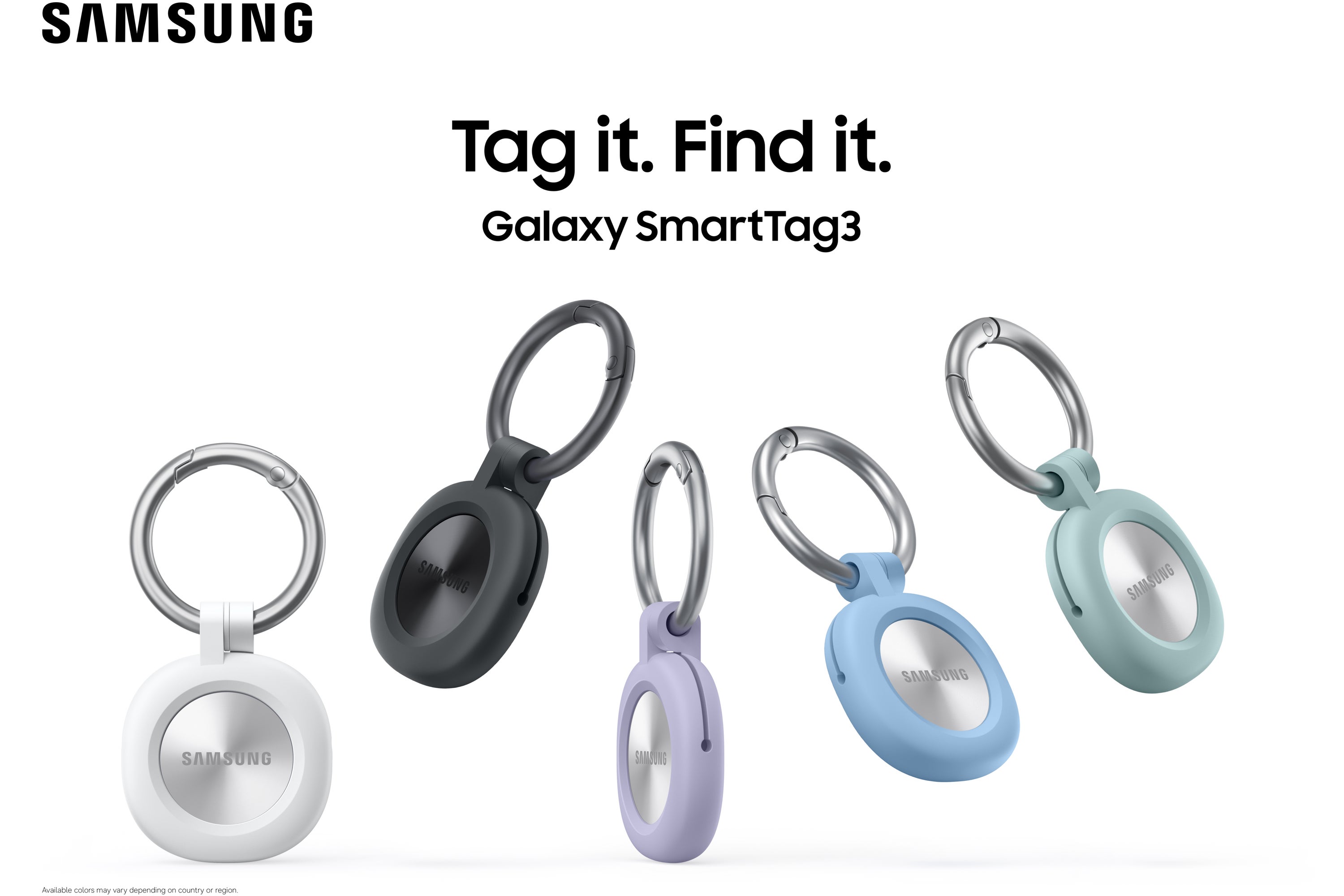 SmartTag 3 lineup with Samsung branding
