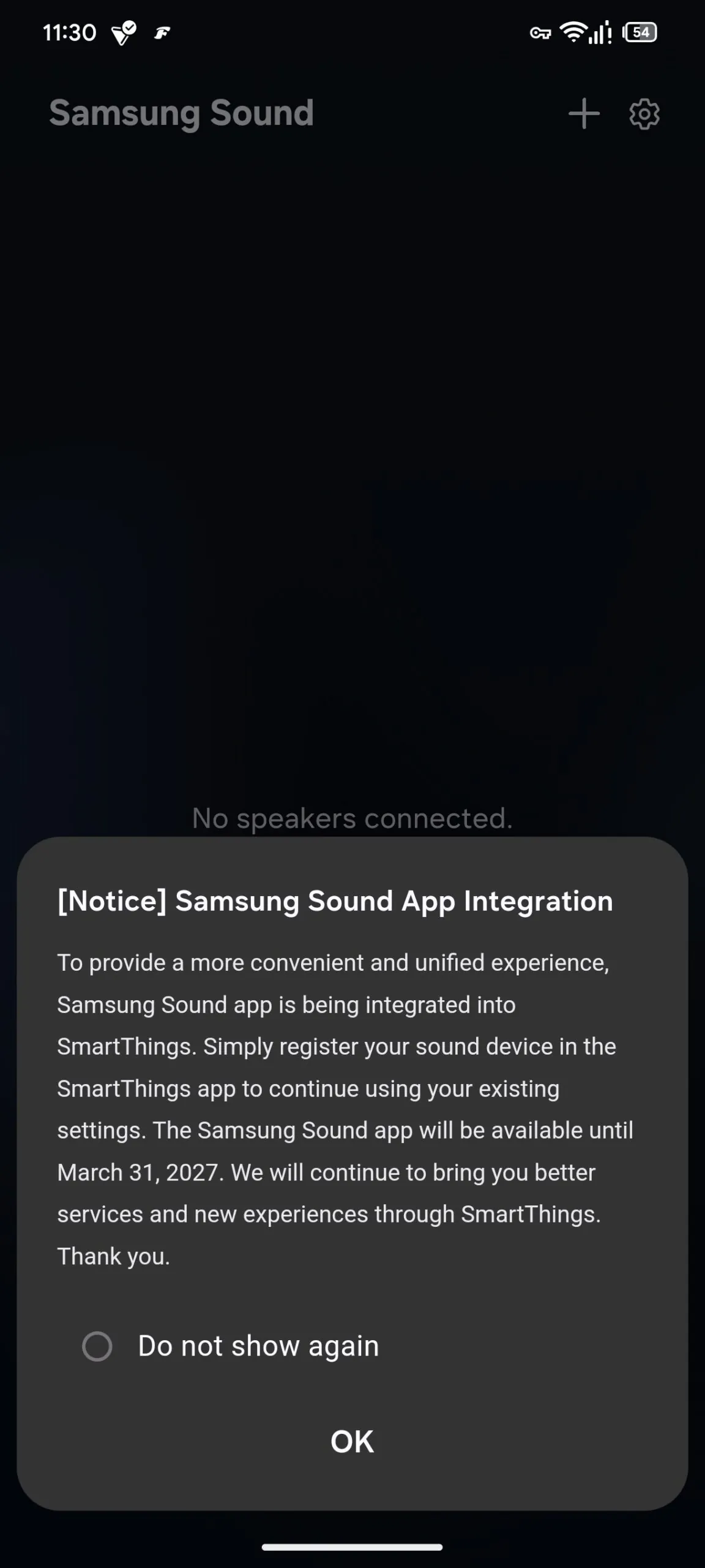 Samsung sent a notice to all Sound app users. | Image by Android Authority - Samsung just gave up on one of its newest apps, and nobody noticed