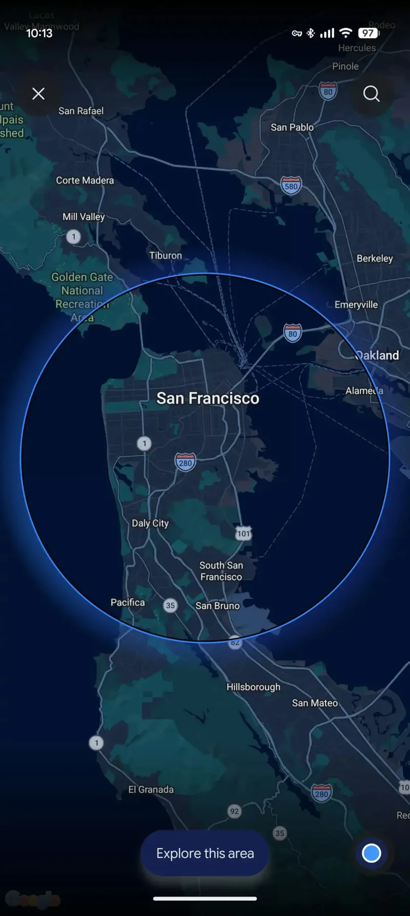 The new Maps tool inside Gemini.