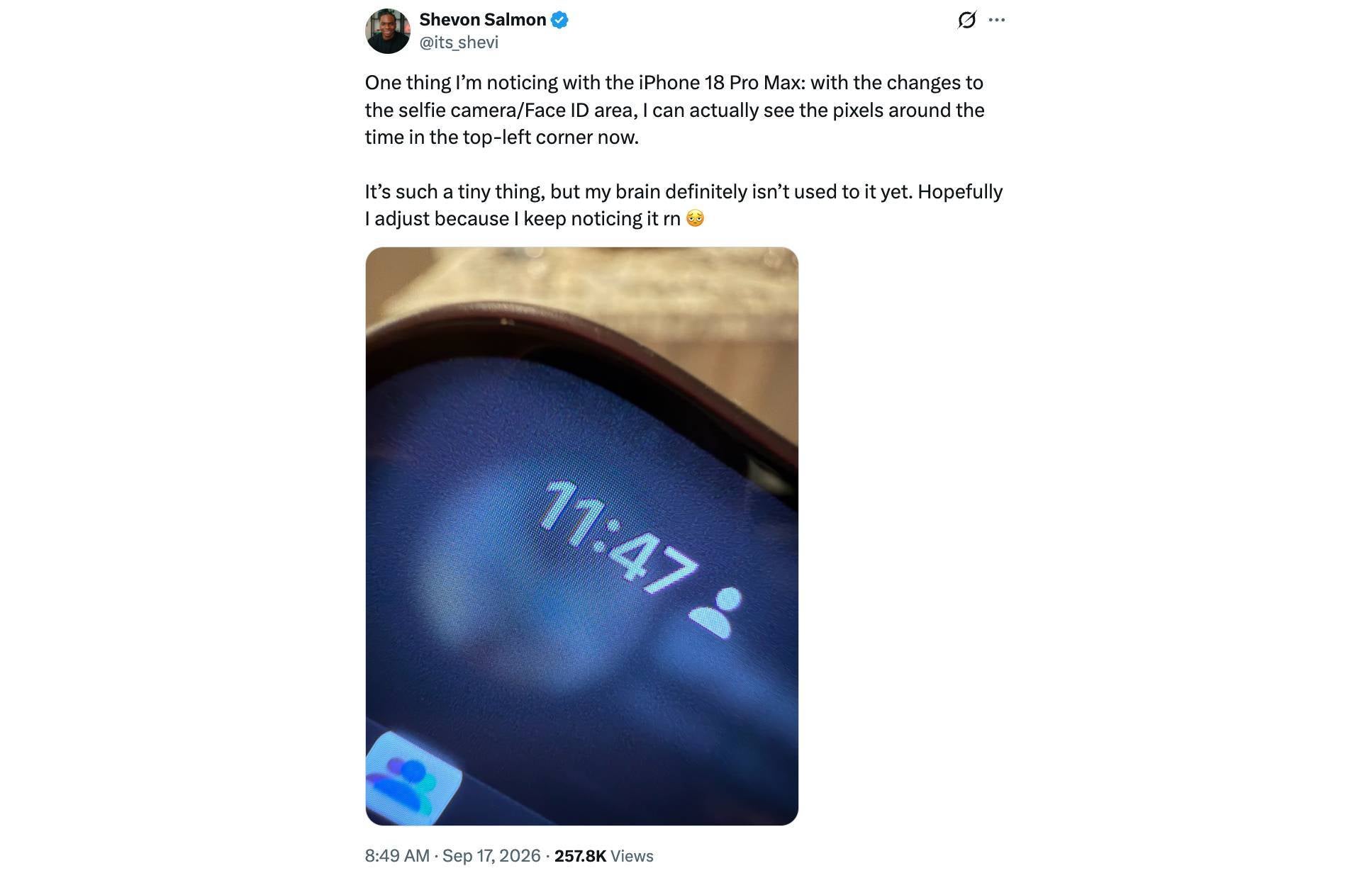 iphone 18 pro face id camera discoloration cellular speaker issues