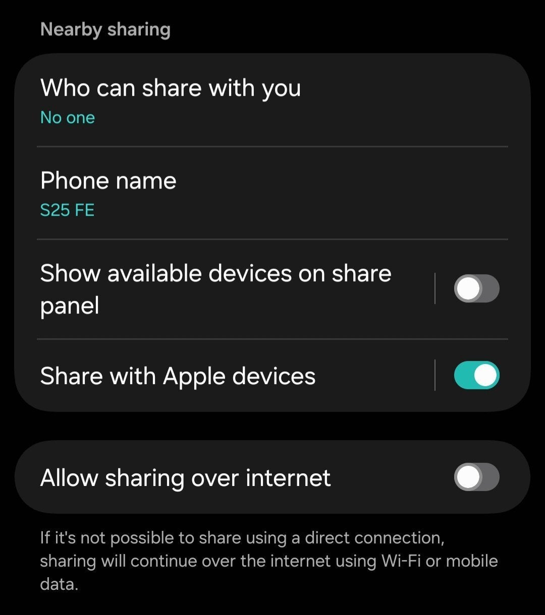 The feature toggle on the S25 FE. | Image by Tarun Vats on X - Galaxy S25 FE is getting a surprising new feature alongside the One UI 9 update