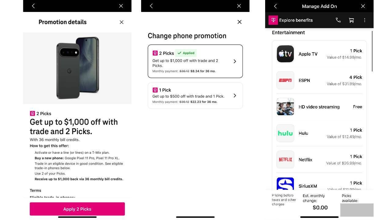t-mobile t-mix phone deals picks