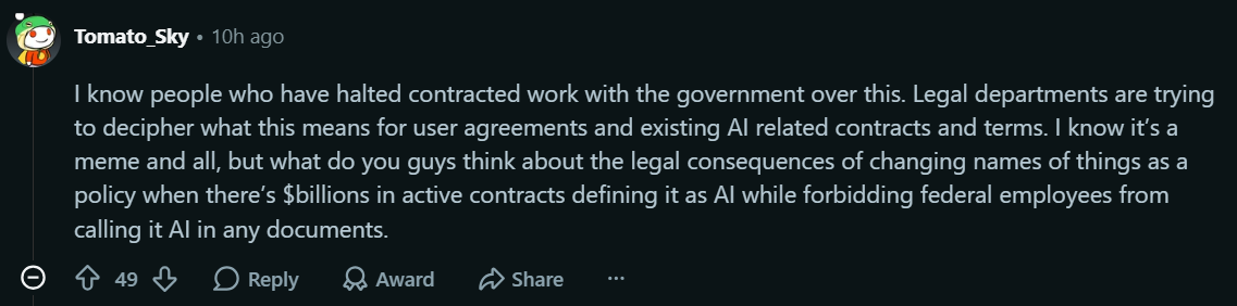 The rename is adding days of work across federal departments. | Image by Reddit - Apple and Tim Cook find themselves between a rock and Trump, and I&rsquo;m genuinely curious what&rsquo;ll happen