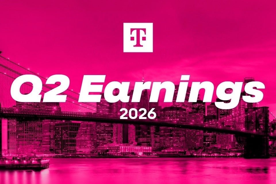 T-Mobile Q2 2026 earnings graphic over the New York skyline