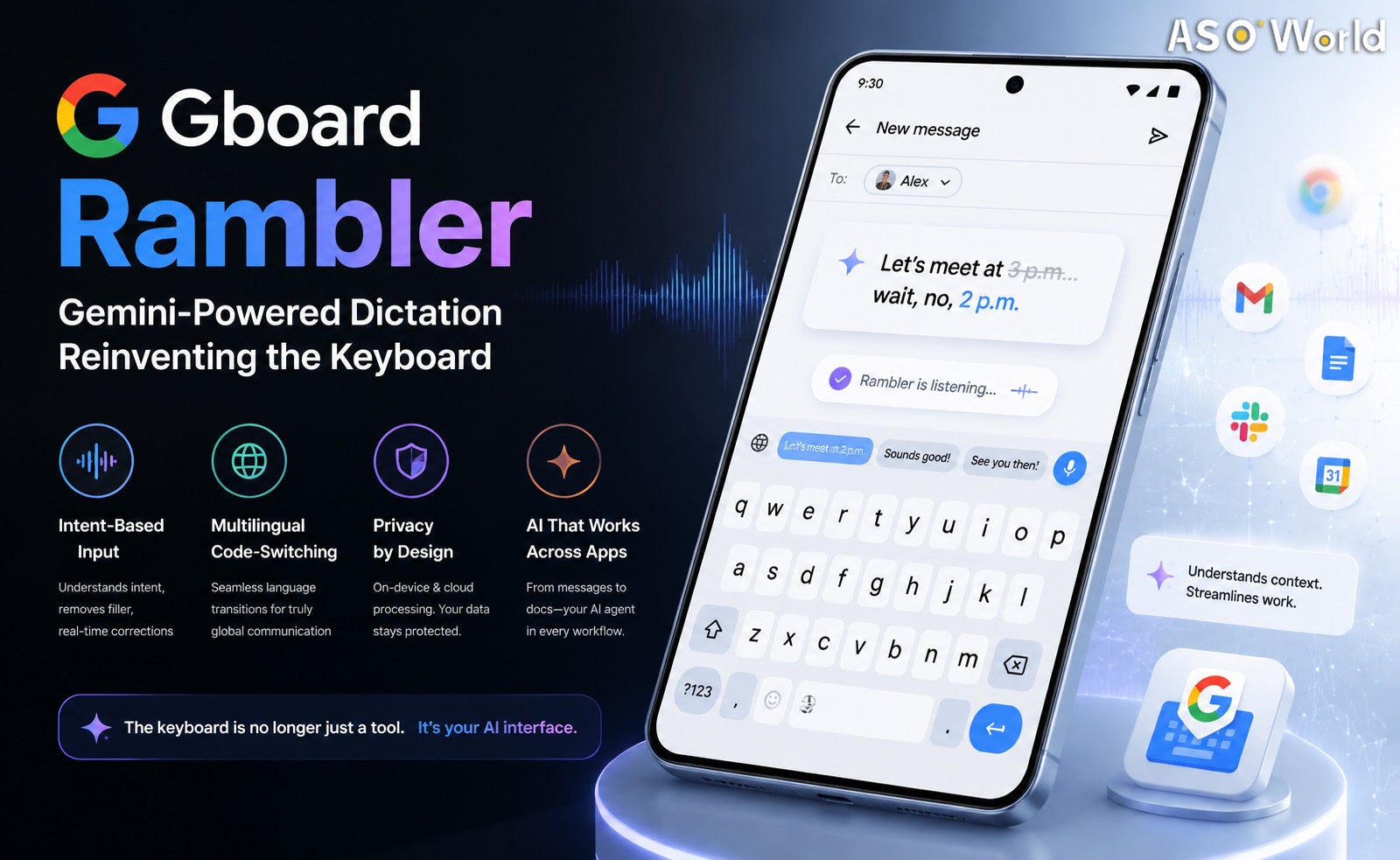 Google created Rambler to deal with filler words, bad pronunciation, and other artifacts of spoken language. | Image by Google - Google Translate is borrowing Gboard&rsquo;s best feature &mdash; and it changes everything