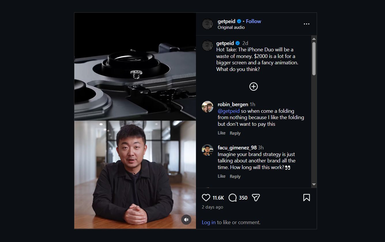 According to Carl Pei, the iPhone Duo is a waste of money. | Image by Instagram - The iPhone Duo is NOT a waste of money. Carl Pei is wrong!
