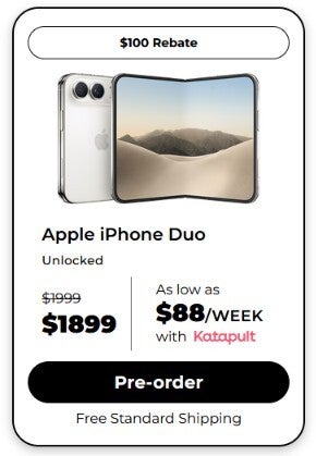 You can now pre-order the iPhone Duo from RedPocket Mobile. | Image by RedPocket Mobile - RedPocket Mobile announces that it has started taking pre-orders for the iPro Duo