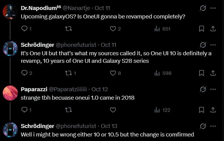 Accoring to the leaker, Galaxy OS is still gonna be One UI underneath. | Image by X - The end of One UI? Wild rumor suggests Samsung is preparing a total OS replacement