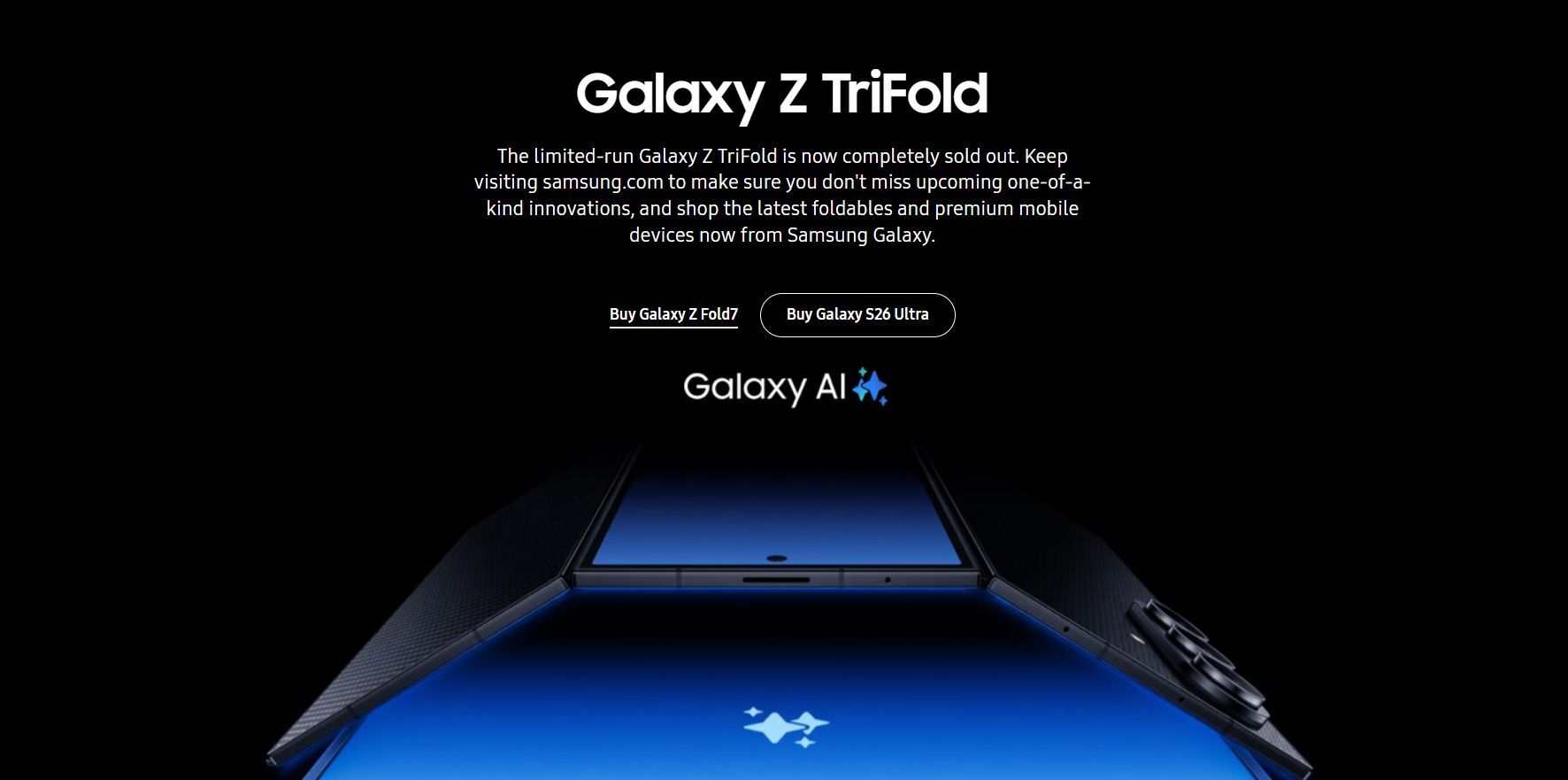 The Galaxy Z TriFold is sold out, but a successor might be right around the corner. | Image by Samsung - From TriFold 2 to Galaxy Z Slide: Samsung is starting a foldable revolution in 2027