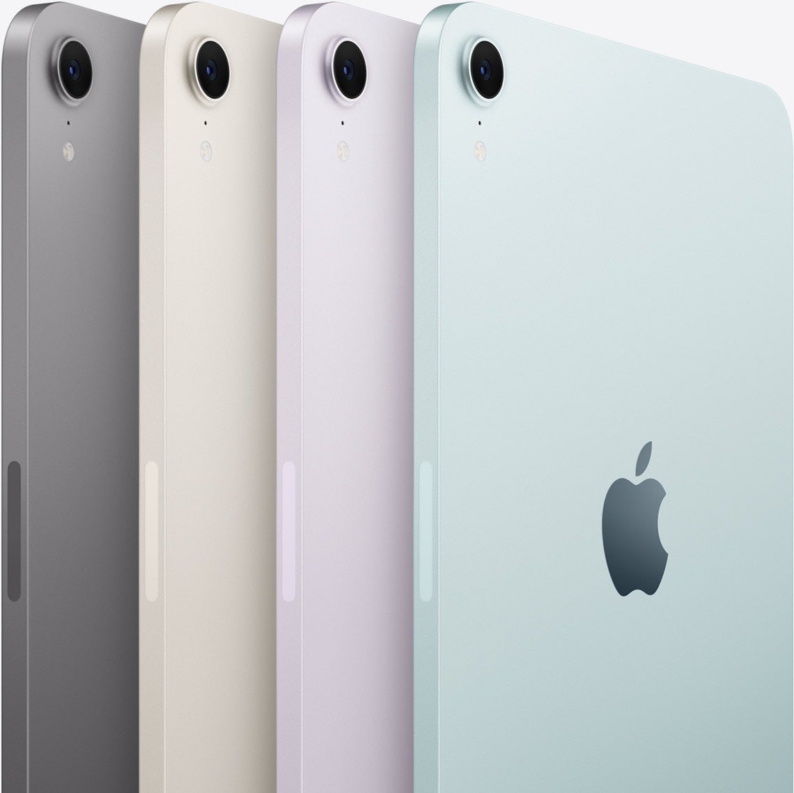 Current iPad mini in Space Gray, Starlight, Purple and Blue