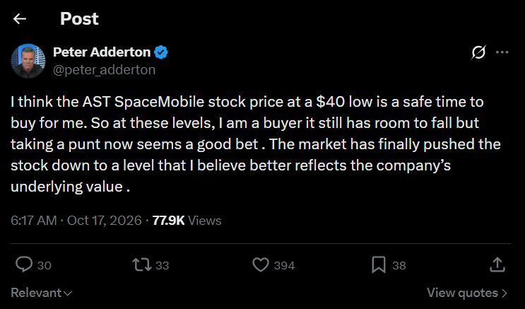 A new player on the horizon? MobileX is looking to challenge SpaceX. | Image by X - The SpaceX killer? Why Boost Mobile’s founder is betting big on AST SpaceMobile