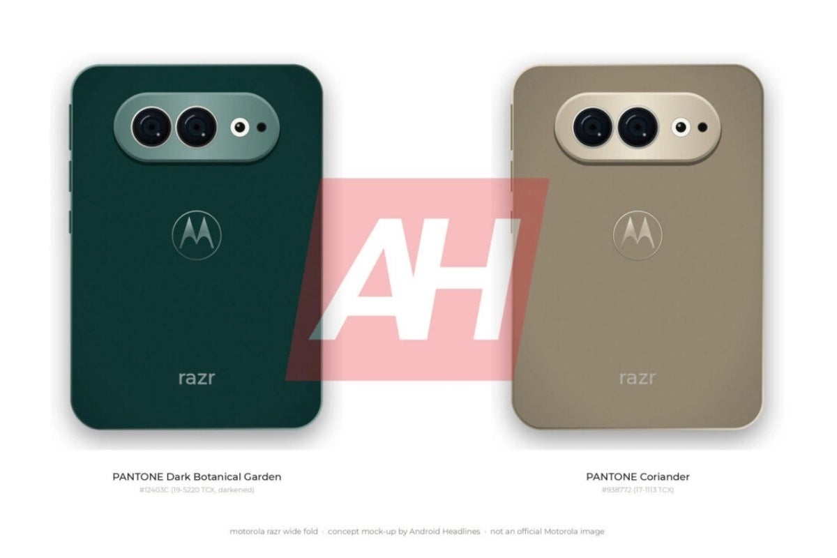 Motorola Razr Flex concept images in two color options