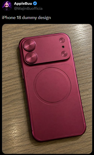 Hot or not? | Image by X account of Majin Bu - Is Apple making up for the delay of the iPhone 18 by granting it iPhone 18 Pro status?