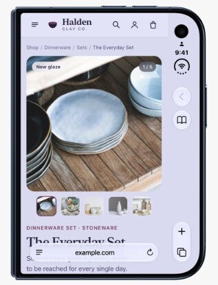 Safari on the iPhone Duo.