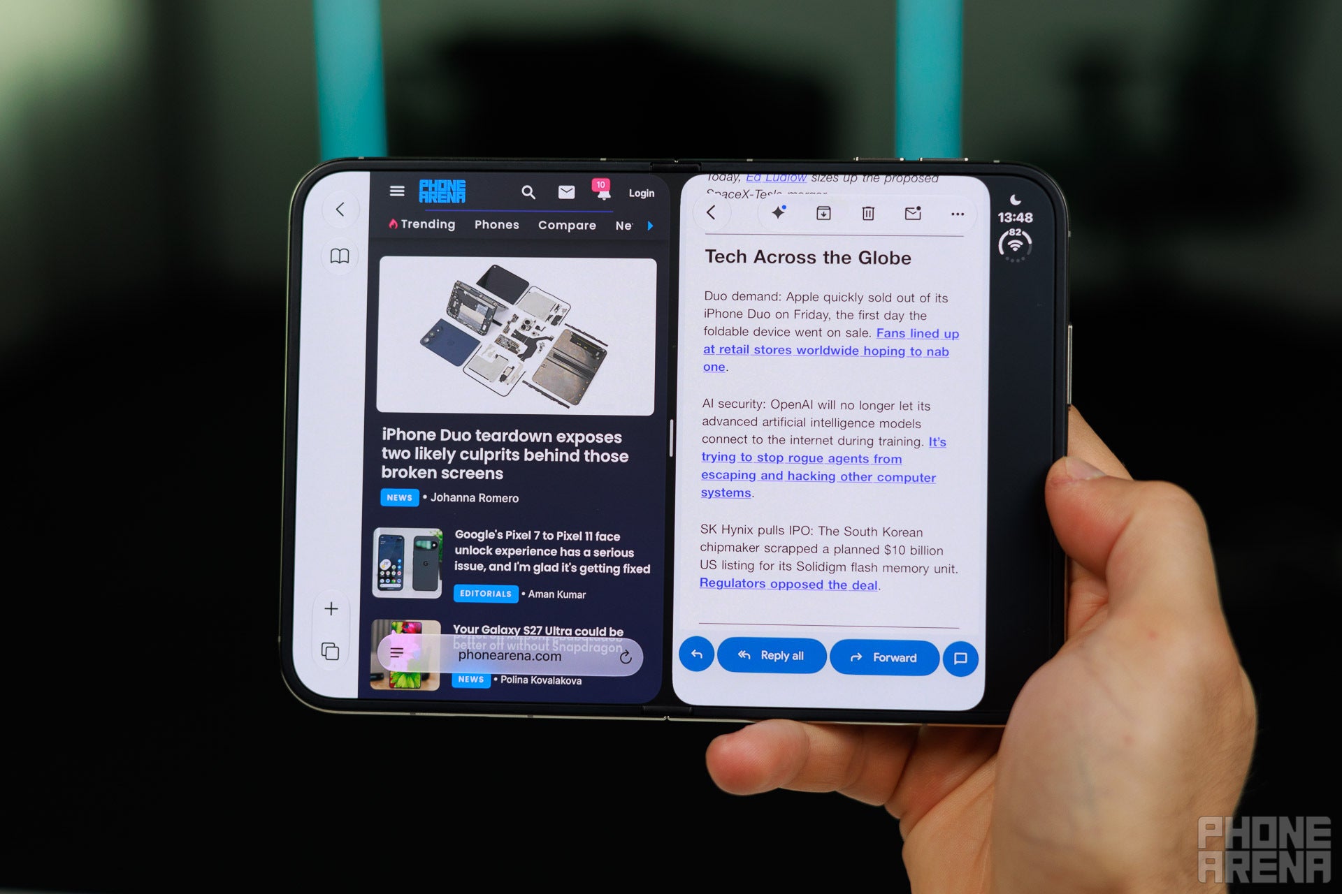 Image by PhoneArena - iPhone Duo is the perfect foldable form factor, but I'm not sure that's enough