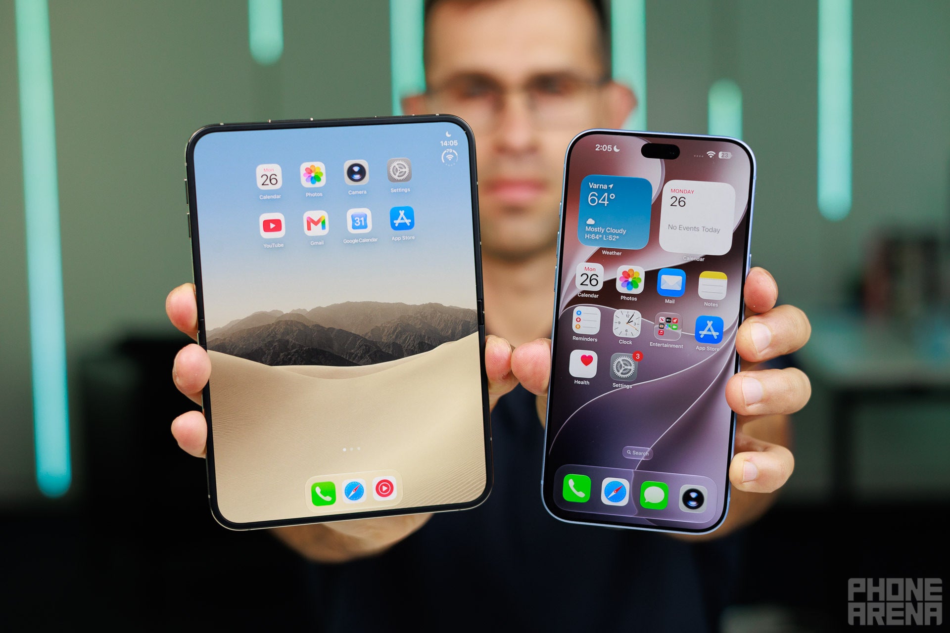 Image by PhoneArena - iPhone Duo is the perfect foldable form factor, but I'm not sure that's enough