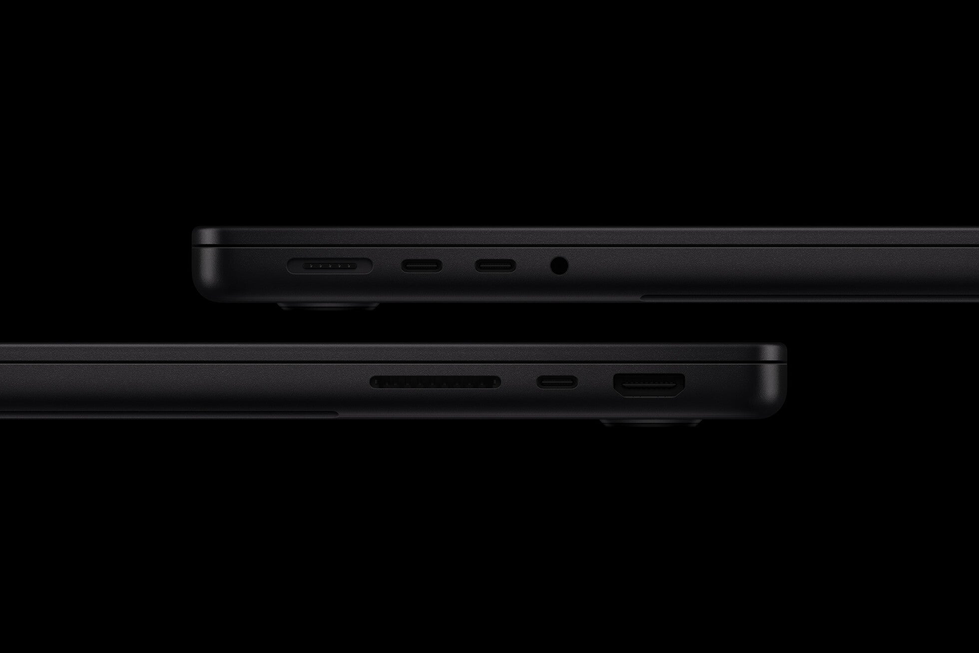 The M6 MacBook Pro has all the same ports as its predecessor. | Image by Apple - Apple just announced two more new devices with M6 chips