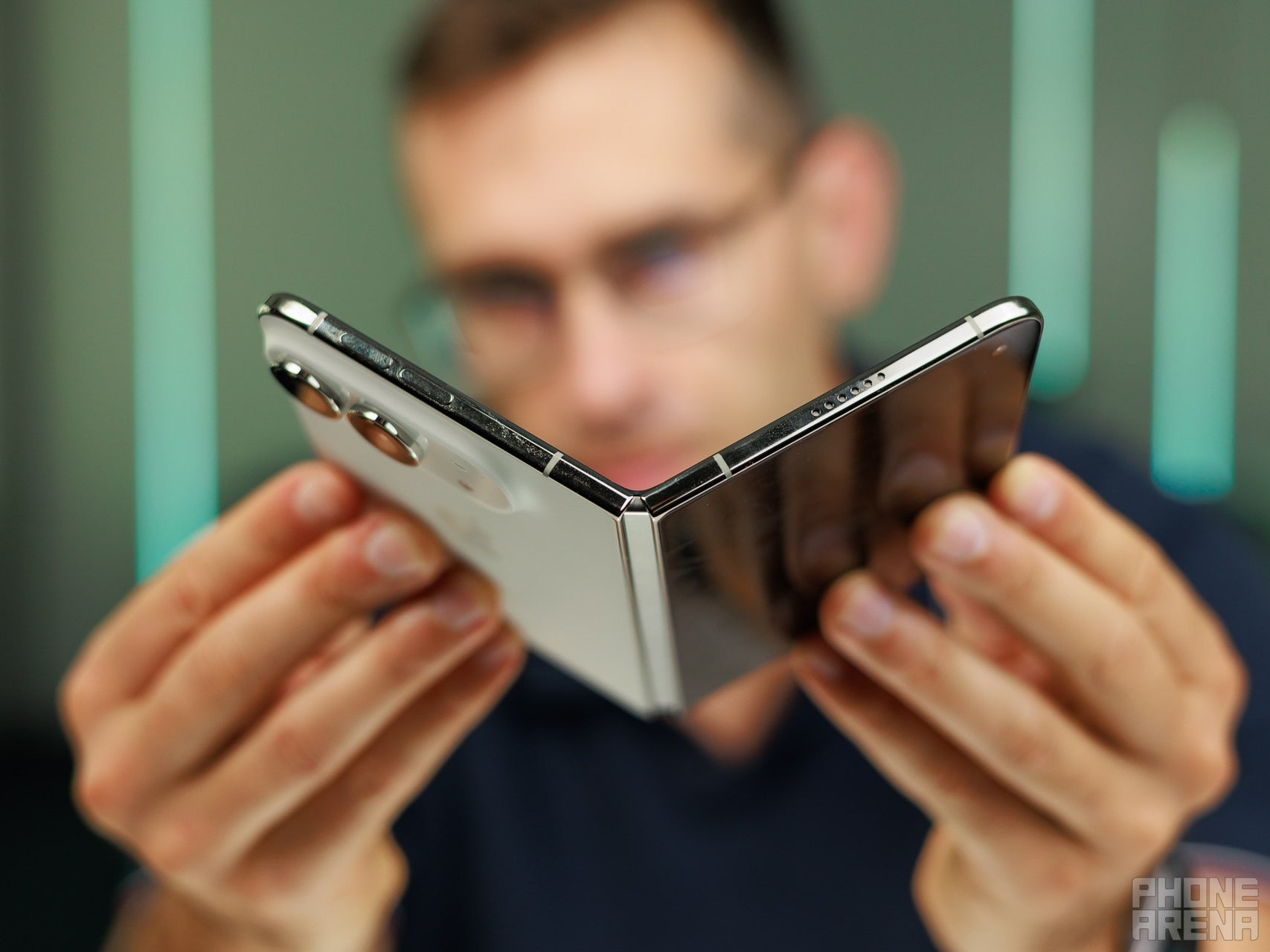 iPhone Duo half folded