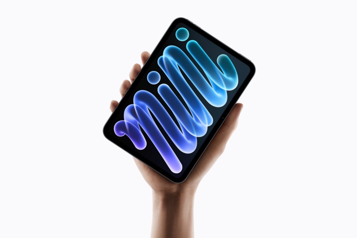iPad mini (2026) promotional image highlighting its compact body