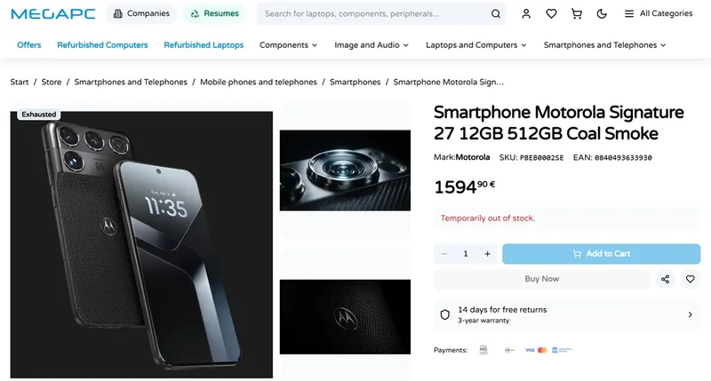 Motorola Signature 27 features an eye-watering price tag.