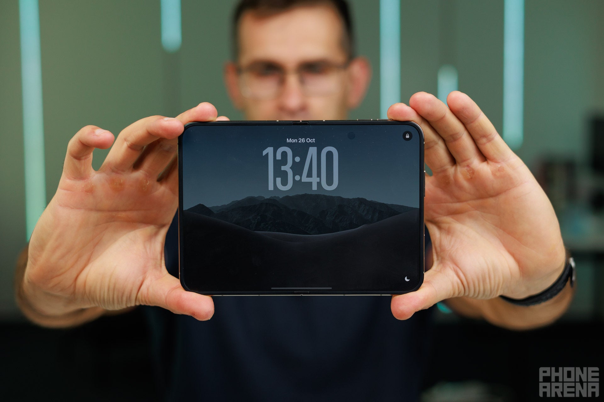 It looks pretty sleek, no two ways about that. | Image by PhoneArena - Bank refunded your iPhone Duo pre-order through Verizon? Don't panic just yet