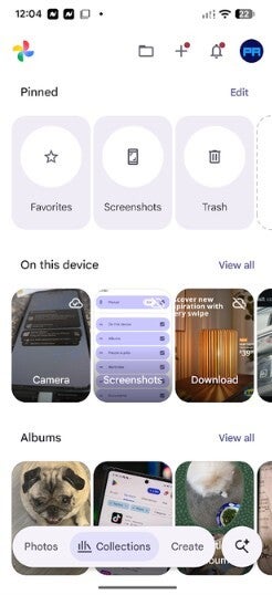 Screenshot shows new customization features for Google Photos app.