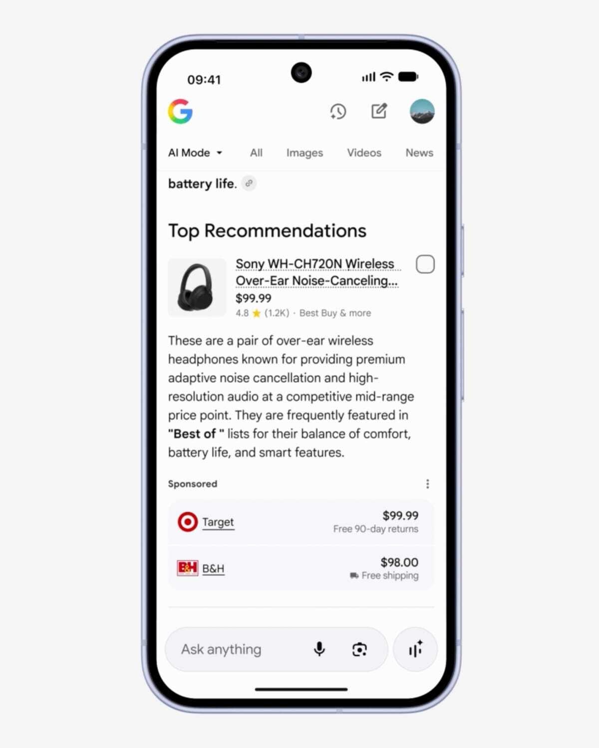Google introduced shopping ad format in AI Mode on February 11, 2026. | Image by Google - Google is ruining AI Mode with even more ads &mdash; and you can't opt out