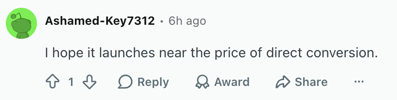 Pricing is worrying some redditors. | Image by Reddit (screenshot - The OnePlus 16R preview got monstrous specs and cooling fans that&rsquo;ll make you jealous