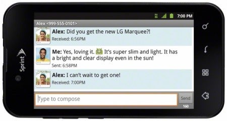 Sprint makes the $99 LG Marquee official: bright NOVA display and thin profile
