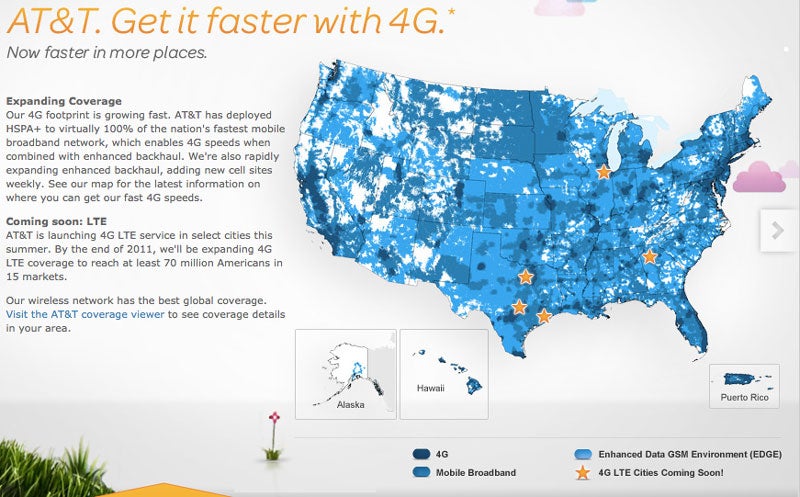 AT&amp;T will launch its LTE service in 5 markets on Sunday - AT&T to launch its LTE network Sunday in 5 markets