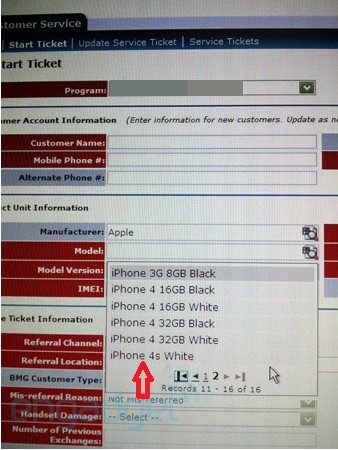 This leaked picture of AT&amp;T's inventory system shows a white Apple iPhone 4S - White Apple iPhone 4S shows up in leaked photo of AT&T's inventory system