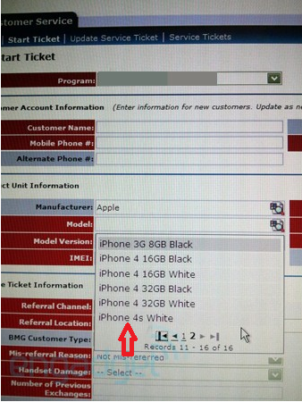This leaked picture of AT&T's inventory system shows a white Apple iPhone 4S - White Apple iPhone 4S shows up in leaked photo of AT&T's inventory system